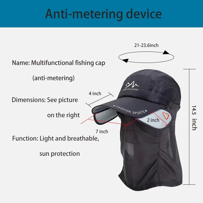 🥳2026 HOT SALE🥳 Sonnenhut mit verstellbarem Schirm für Outdoor-Aktivitäten, Angeln, Reiten und Klettern