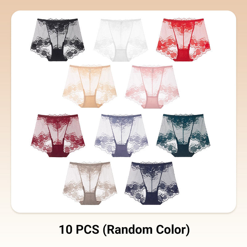 ⏰ Zeitlich begrenztes Angebot – Zwei zum Preis von einem!!! 💋 Handgefertigte Seiden-Spitzenhöschen für Damen 😍