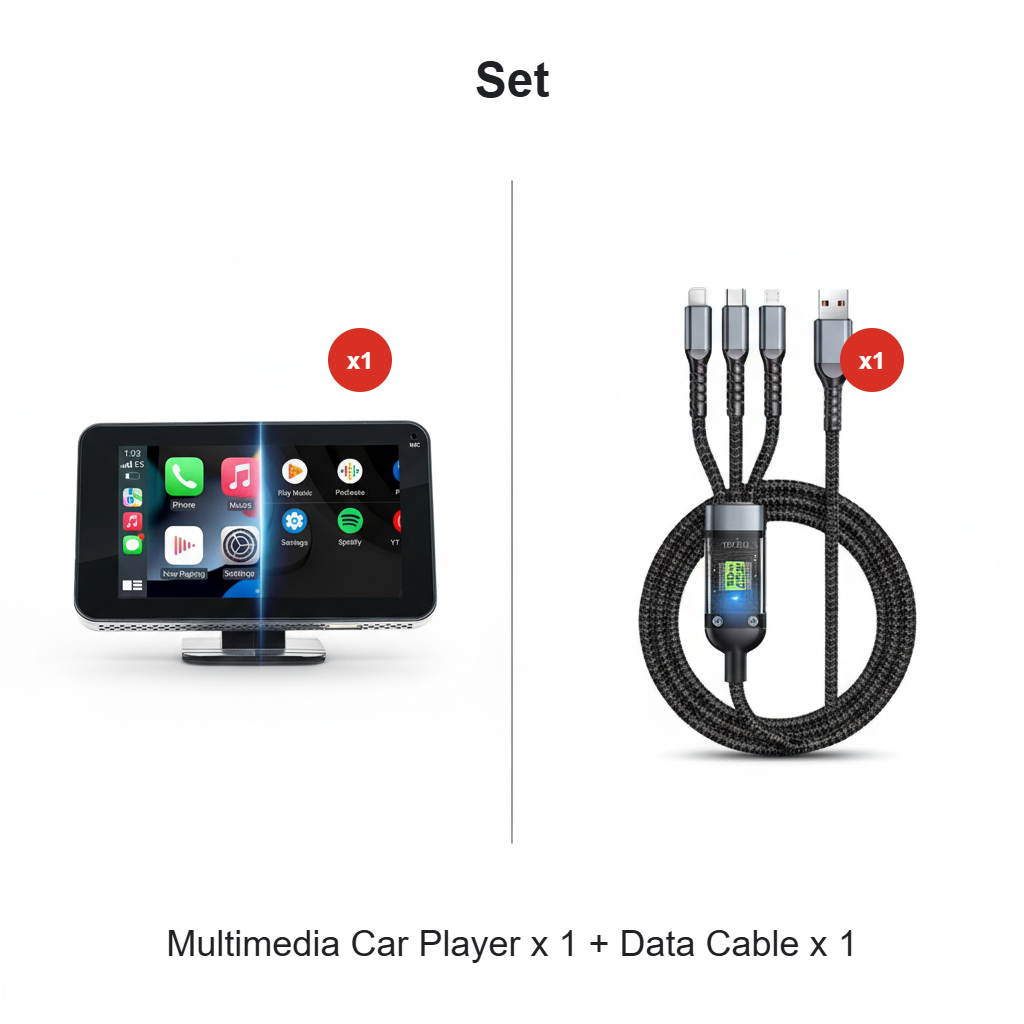 📱4,7-Zoll-HD-Touchscreen-Multimedia-Player für Ihr Auto – Mit einem einfachen Wisch verwandeln Sie Ihr Fahrzeug in ein intelligentes Entertainment-Center! 🚗✨