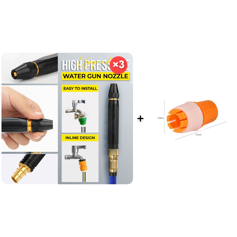 📢📢LETZTER TAG DES AUSVERKAUFS: € 12.99!!🚀Hochdruck-Sprühdüse – Zu Hause waschen, viel sparen! 🔥💦