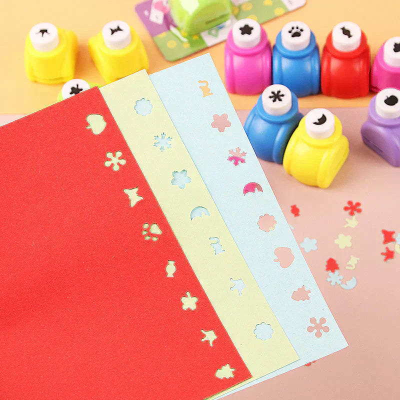 🔥Begrenzte Stückzahl verfügbar 62 % Rabatt🔥✨ DIY-Lochstanz-Set für Kinder - Erstelle niedliche Formen 🎁📏