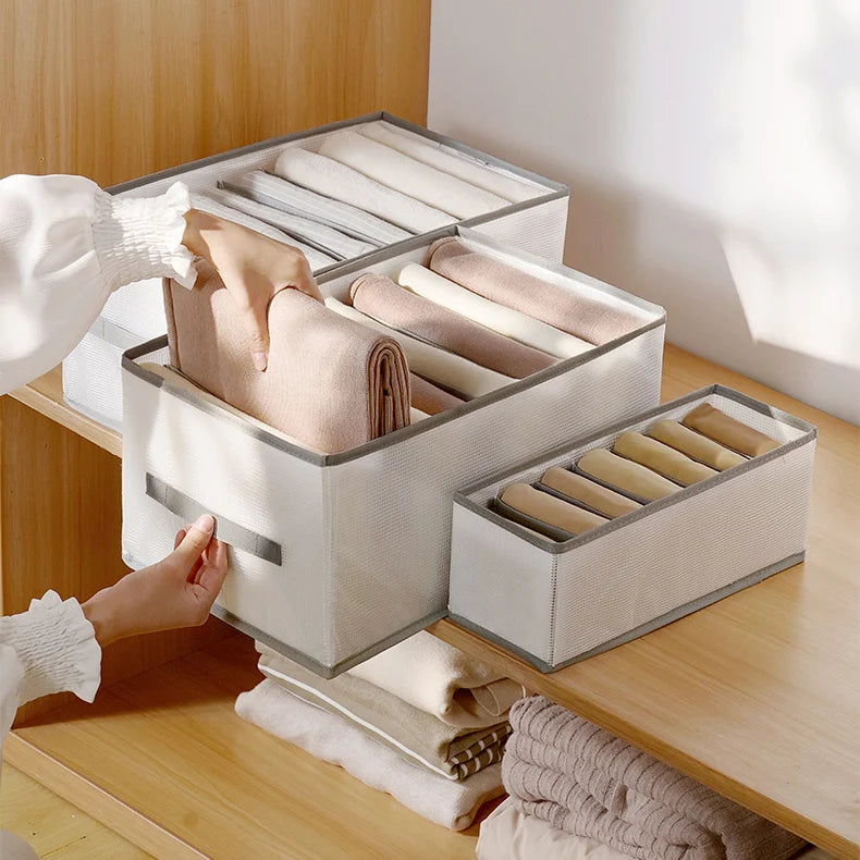 đ„ đ7-FĂ€cher-Kleiderorganizer fĂŒr Schublade und Kleiderschrank