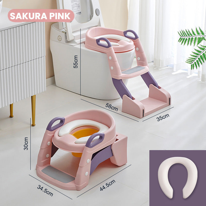 đœ50âŻ% RABATTâ° KinderâToilettensitz mit Treppe, PUâgepolstert & höhenverstellbar â sicher & bequem fĂŒrs Töpfchentraining