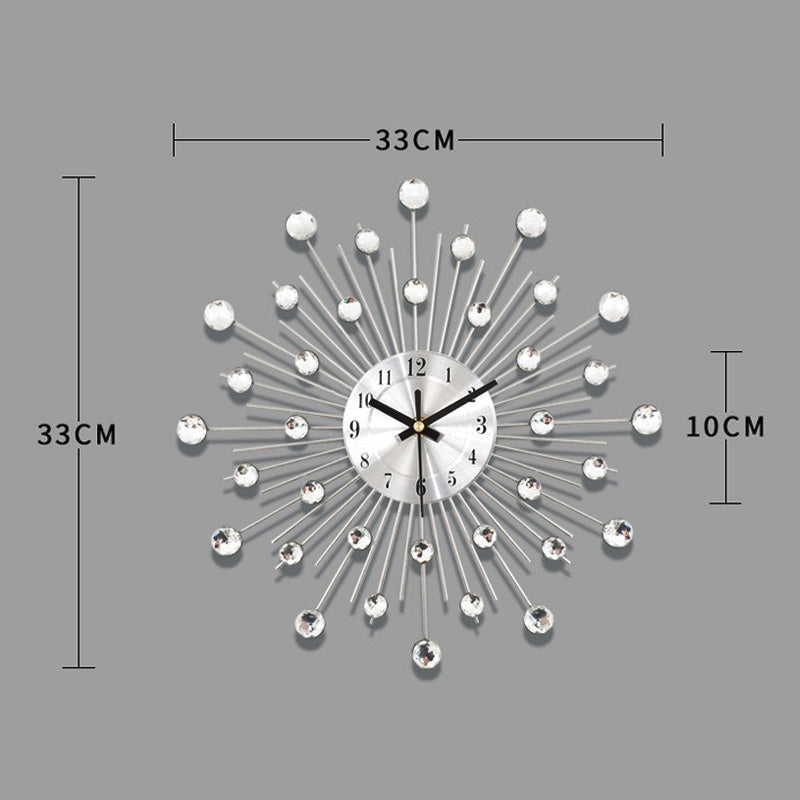 ✨🕰️ 58 % Rabatt ⚡ Kreative Wanduhr mit Strasssteinen – Leise, minimalistischer Luxus für Wohnzimmer, Esszimmer und Eingangsbereich! 💎🏡
