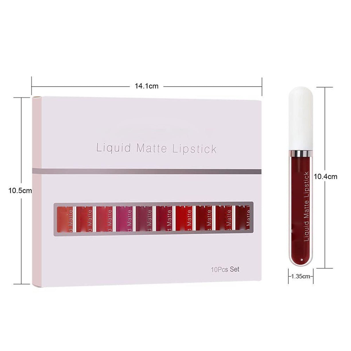 📢📢56% OFF !!!⏰18 Pcs Matte Waterproof Long Lasting Lip Gloss
