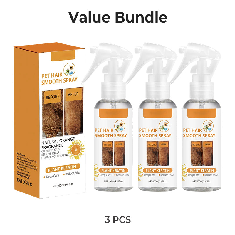 🔥 50% Rabatt am letzten Tag! 🔥 Deodorant- und entwirrender Sprühnebel für Haustiere|Sprühen, bürsten, kuscheln – frisches, verfilzungsfreies Fell für deinen besten Freund 🐶🐱✨