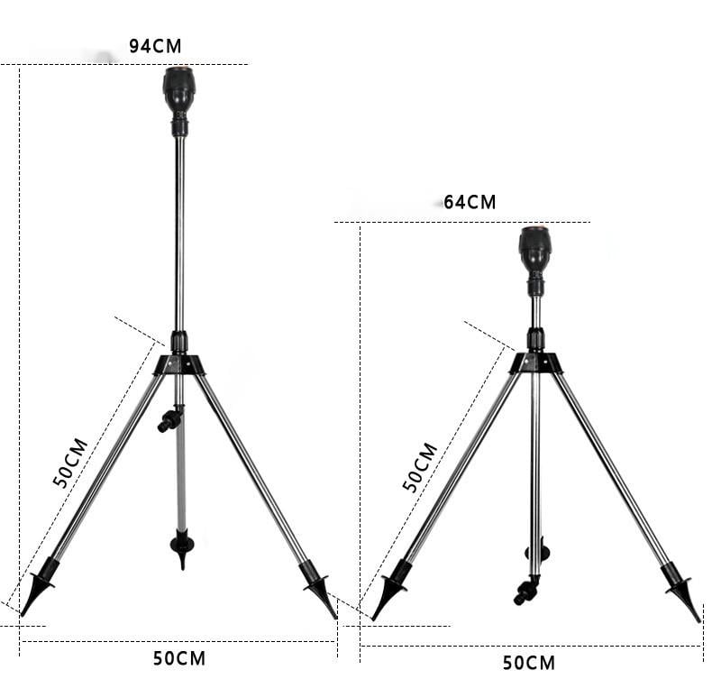 🎁 Hot Sale 49% OFF 🔥Stainless Steel Rotary Irrigation Tripod Telescopic Support Sprinkler