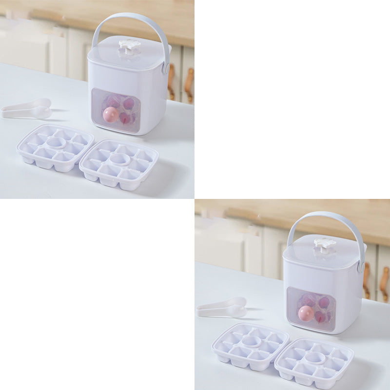 Tragbarer Eisbehälter in Pressform