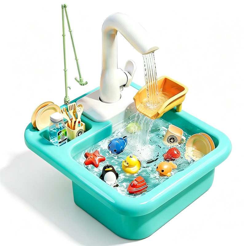 Kids Play Sink Toy with Running Water
