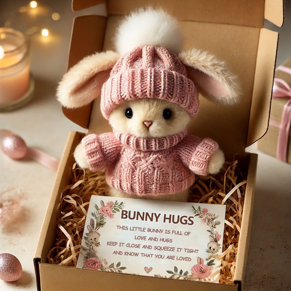 🎉Sonderangebot🐇Handgefertigter Mini-Hasen-Kuscheltier – süßes Ostergeschenk🎁