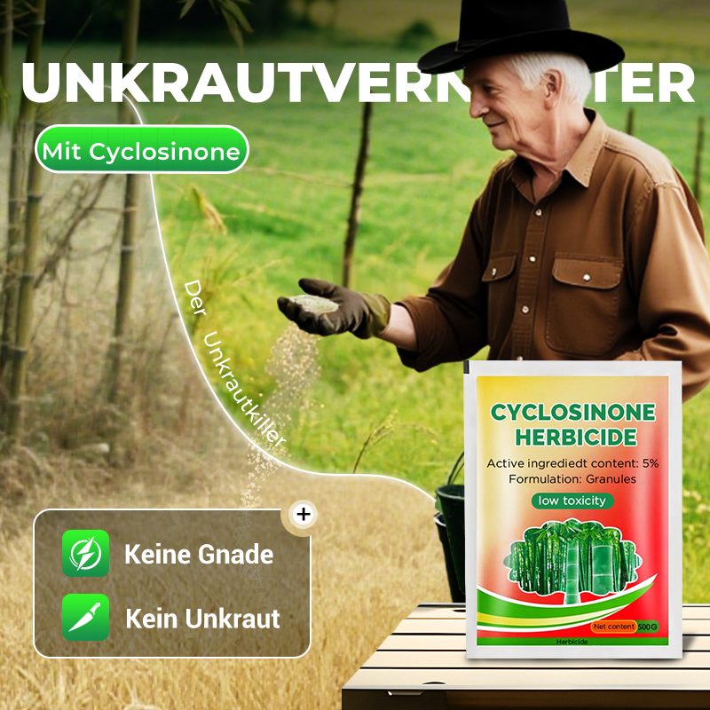 Professionelles Unkrautjäten, Bambus, Bäume, schadstofffrei, um den Hof sauberer zu machen