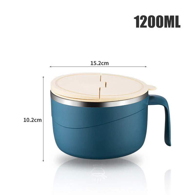 🔥Letzte 4 Stunden Angebot: 50 % sparen⏰🍜304 Edelstahl isolierte Ramen-Schüssel