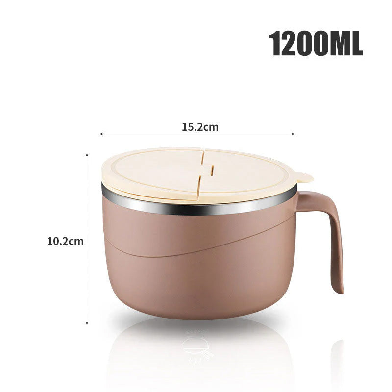 🔥Letzte 4 Stunden Angebot: 50 % sparen⏰🍜304 Edelstahl isolierte Ramen-Schüssel