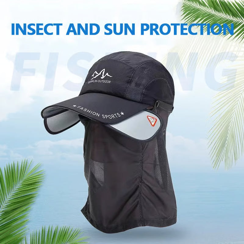 🥳2026 HOT SALE🥳 Sonnenhut mit verstellbarem Schirm für Outdoor-Aktivitäten, Angeln, Reiten und Klettern