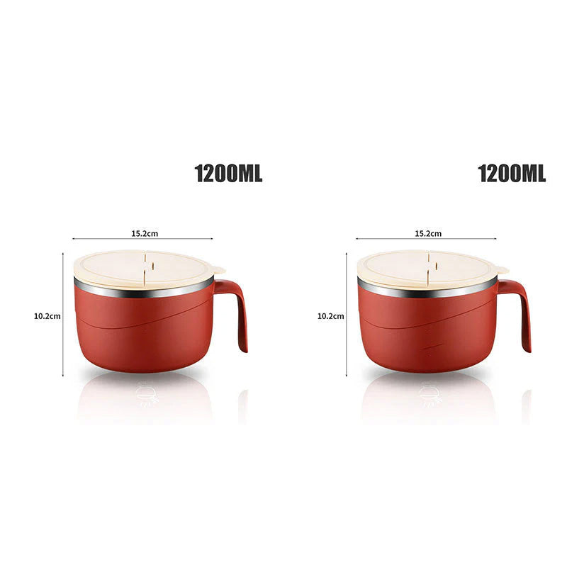 🔥Letzte 4 Stunden Angebot: 50 % sparen⏰🍜304 Edelstahl isolierte Ramen-Schüssel