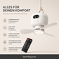 ⏰ Zeitlich begrenztes Angebot: 58% RABATT auf wiederaufladbaren Deckenventilator mit LED! 🌬️✨