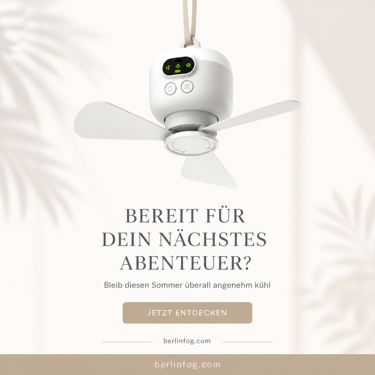 ⏰ Zeitlich begrenztes Angebot: 58% RABATT auf wiederaufladbaren Deckenventilator mit LED! 🌬️✨