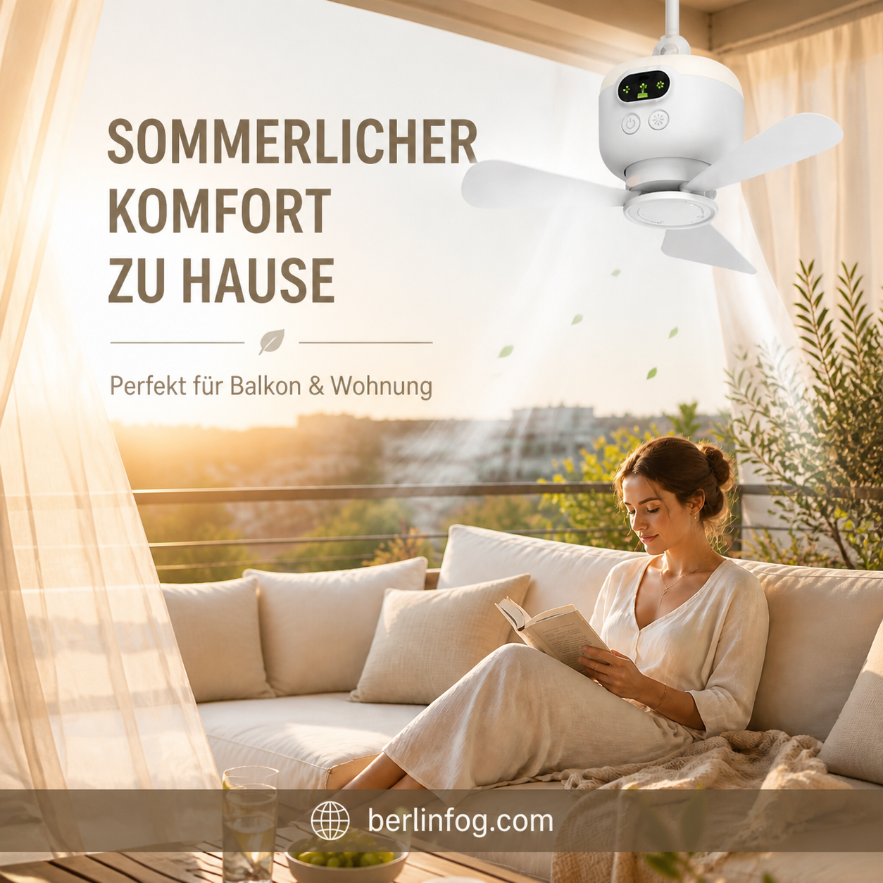 ⏰ Zeitlich begrenztes Angebot: 58% RABATT auf wiederaufladbaren Deckenventilator mit LED! 🌬️✨
