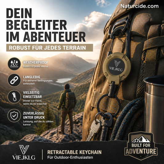 🔥🎁 1+1 GRATIS!! 🥳🏆3-in-1-Multifunktions-Schlüsselanhänger mit einziehbarem Zugseil, robuster Stahlseilschnalle und praktischem Werkzeug für Outdoor-Sportarten💪🧗
