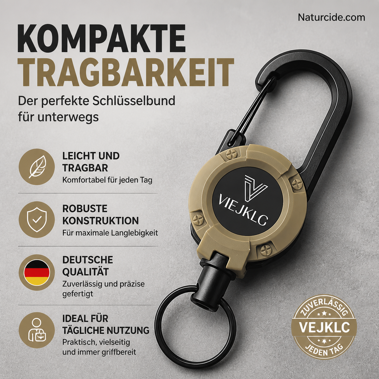 🔥🎁 1+1 GRATIS!! 🥳🏆3-in-1-Multifunktions-Schlüsselanhänger mit einziehbarem Zugseil, robuster Stahlseilschnalle und praktischem Werkzeug für Outdoor-Sportarten💪🧗
