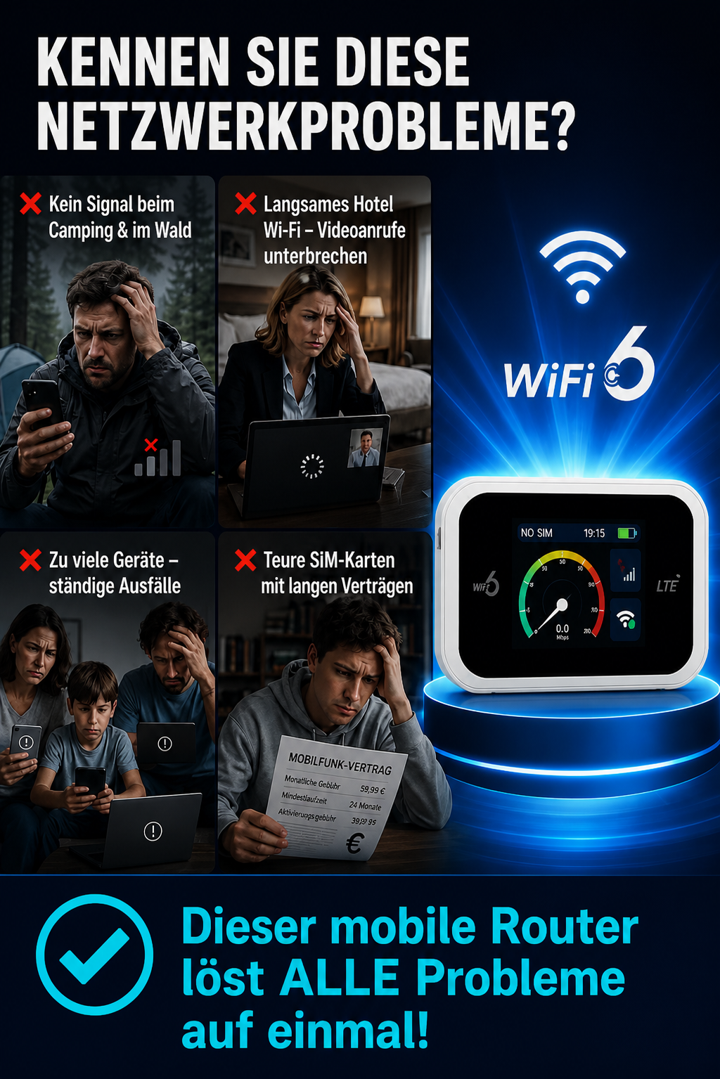 📶Mobiler Hotspot mit vollständiger WLAN-Abdeckung