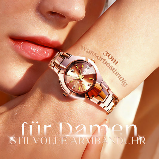 Elegante wasserdichte Damenuhr