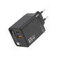 3-in-1-GaN-Ladegerät, 80 W MAX skalierbares Schnelllademodul mit Typ-C-Kabel und 2 USB-Anschlüssen