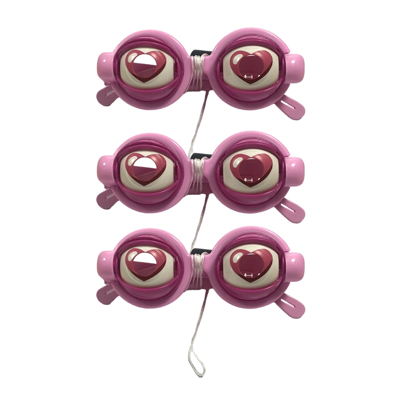Lustige Kinder-Brille mit Zugschnur und Blinzel-Effekt