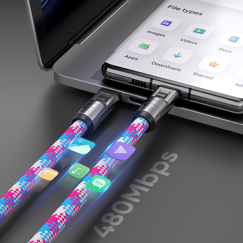 ⏰  🤳⚡C-zu-C-Ladekabel mit 240 W und tragbarem Armbanddesign