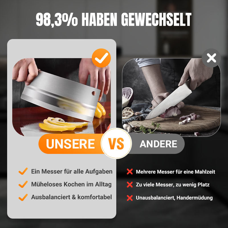 🔪✨ Geschmiedetes, scharfes und langlebiges Küchenmesser