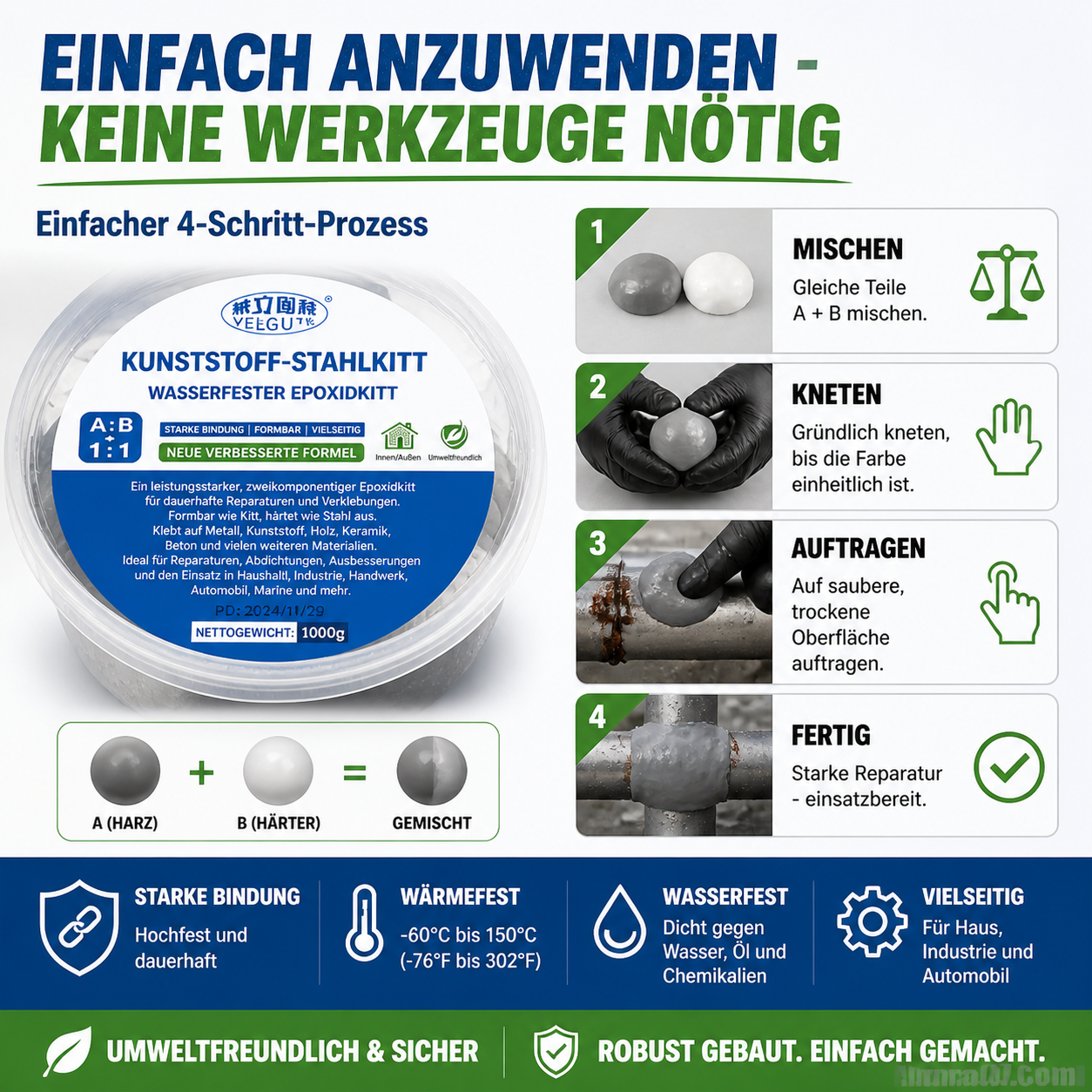 🔥 Nur für kurze Zeit 50 % Rabatt | AB Superkleber: Haucht kaputten Gegenständen neues Leben ein – stark und dennoch flexibel, ohne zu reißen!