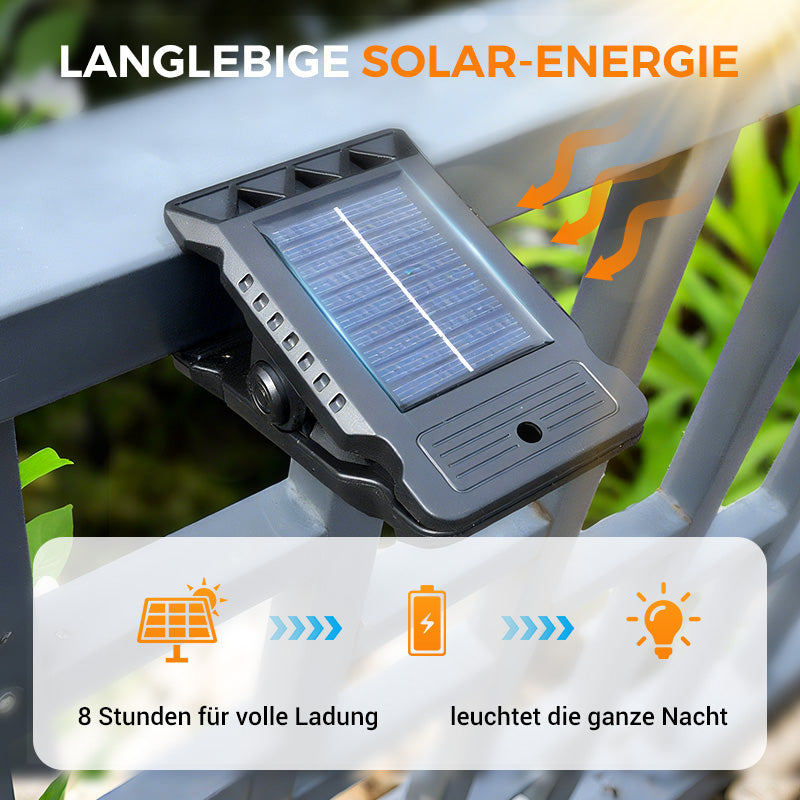 🌿 Solar-Clip-Leuchte mit Bewegungssensor – Jetzt 2 kaufen, 1 gratis! Perfekt für Garten, Balkon & Terrasse! 🏡✨