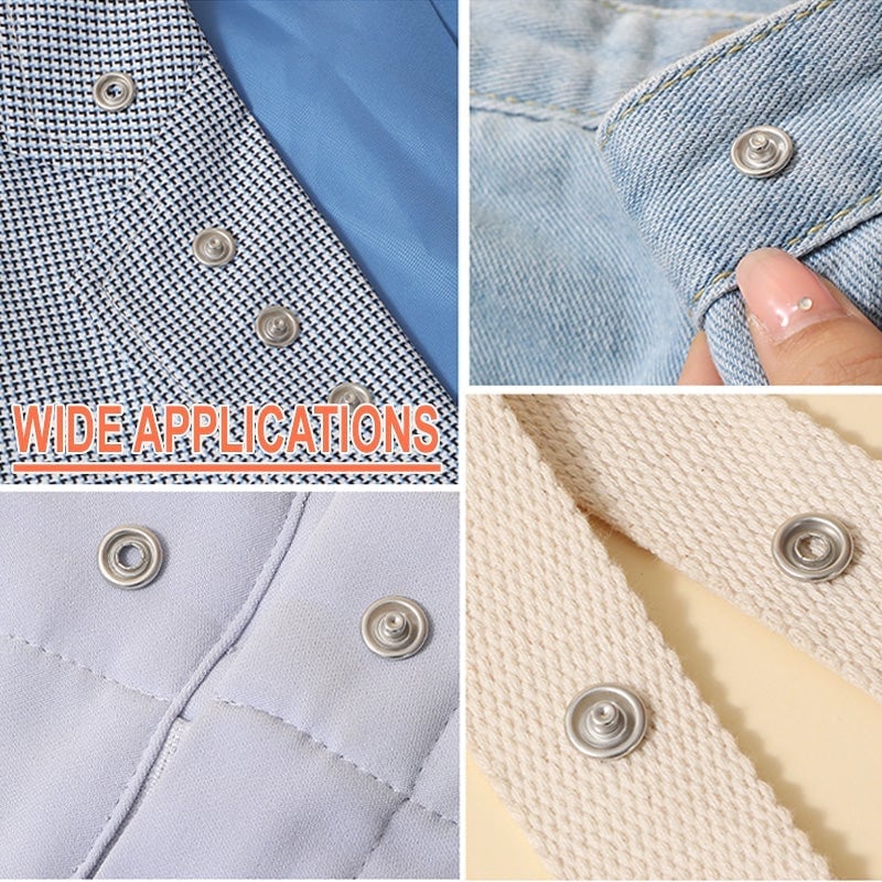 🔥Metall-Druckknöpfe mit Befestigungszangen-Werkzeugsatz Erfolg