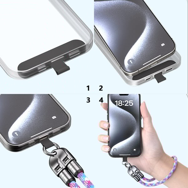 ⏰  🤳⚡C-zu-C-Ladekabel mit 240 W und tragbarem Armbanddesign