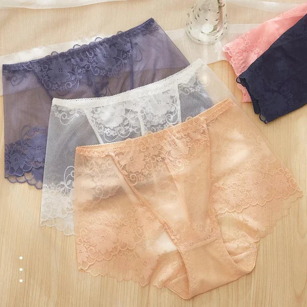 ⏰ Zeitlich begrenztes Angebot – Zwei zum Preis von einem!!! 💋 Handgefertigte Seiden-Spitzenhöschen für Damen 😍