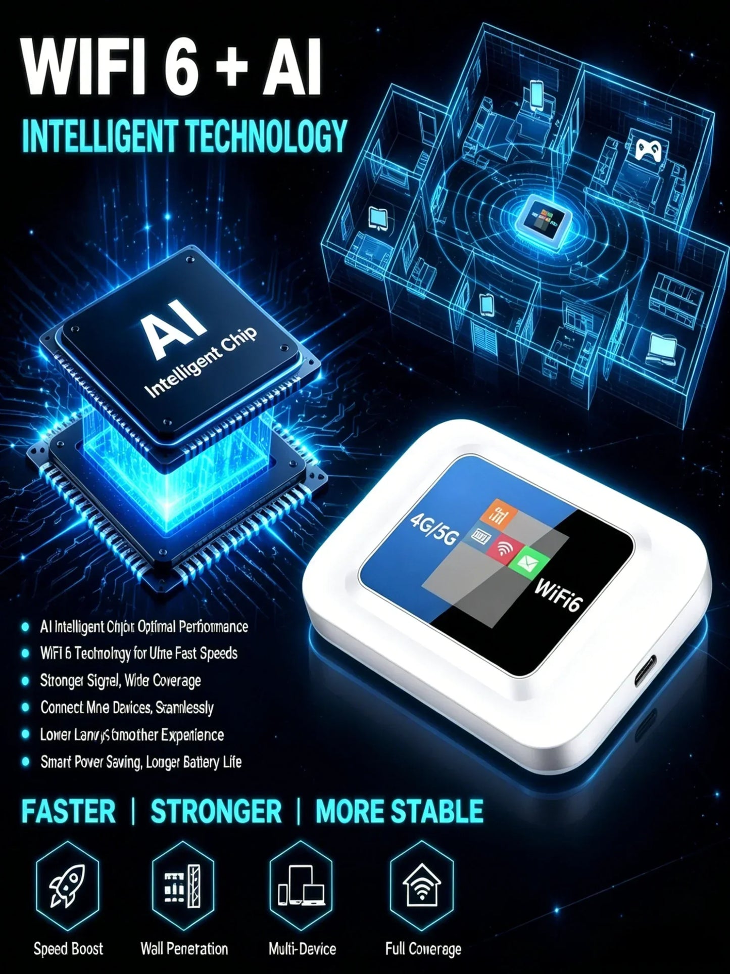 🥳2026 HOT SALE🥳💞Über 50.000 verkaufte Exemplare!📶🌐 Mobiler Hotspot – Tragbares WLAN, flächendeckender Empfang überall. Kein Vertrag, keine Einrichtung. Bleiben Sie auch unterwegs immer in Verbindung! 📱✨