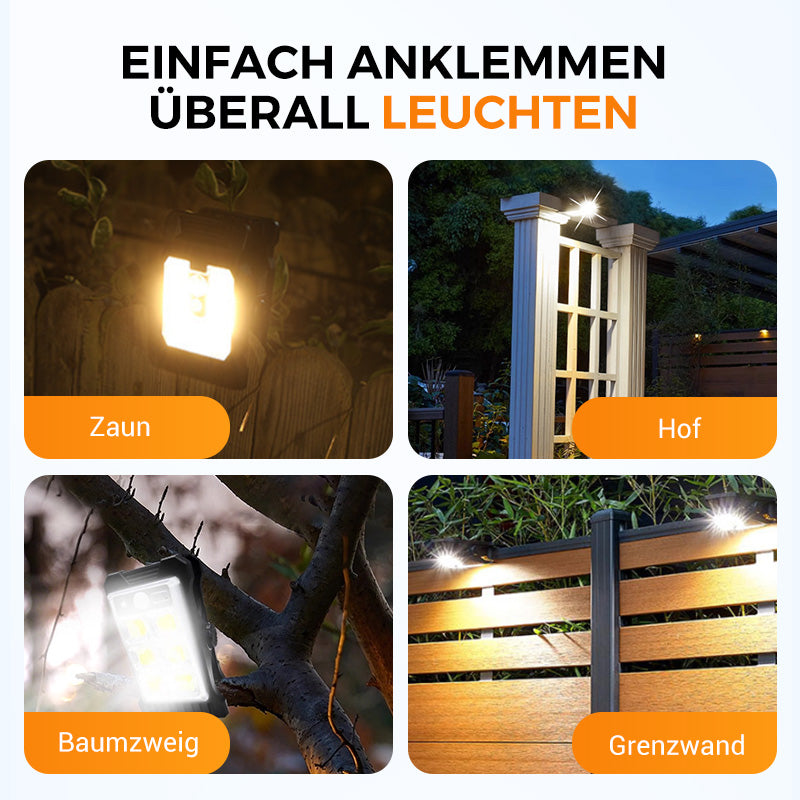 🌿 Solar-Clip-Leuchte mit Bewegungssensor – Jetzt 2 kaufen, 1 gratis! Perfekt für Garten, Balkon & Terrasse! 🏡✨