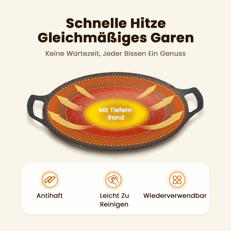 🍳Multifunktionale Antihaft-Bratpfanne Medizinische Stein-Grillpfanne📢📢Letzte 3 Stunden: Riesen-Angebote!⏰⏰