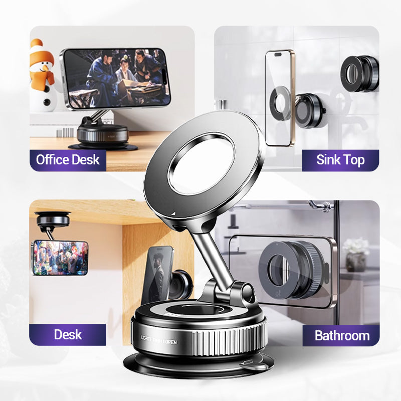 🔥Mehr kaufen mehr sparen🔄360° verstellbarer magnetischer Vakuum-Telefonhalter📱