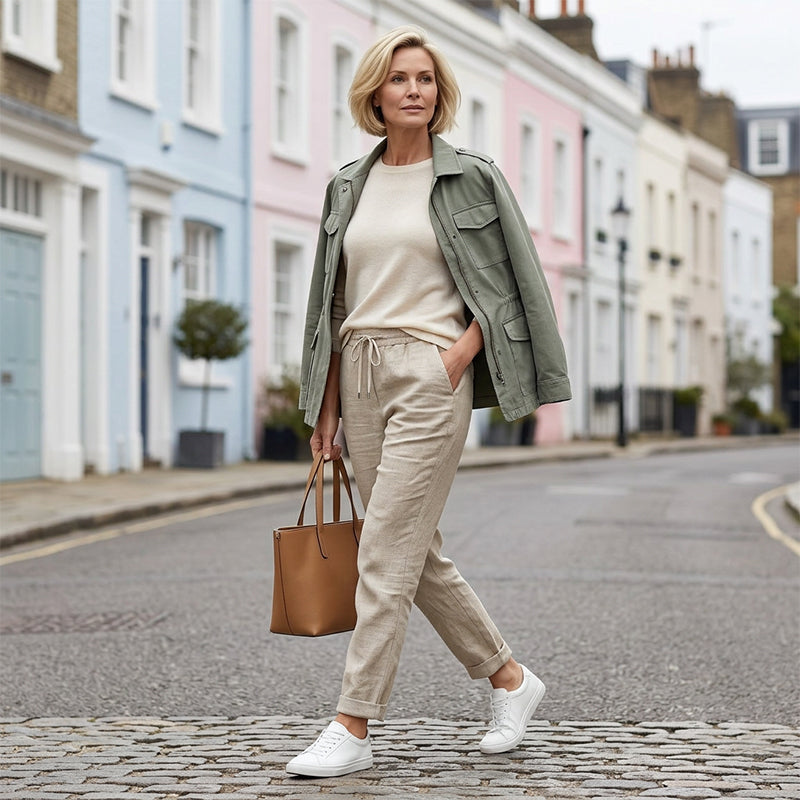 👖 55% RABATT! 🌿 Damenhose aus Baumwolle & Leinen mit Elastischem Bund – Bequem, Atmungsaktiv & Lässiger Look 🥰