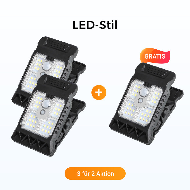 🌿 Solar-Clip-Leuchte mit Bewegungssensor – Jetzt 2 kaufen, 1 gratis! Perfekt für Garten, Balkon & Terrasse! 🏡✨