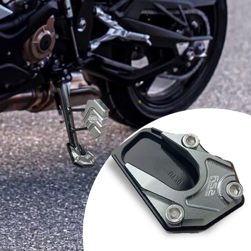 🌟🔥 Motorrad-Ständerfuß-Verbreiterung | 50% Rabatt +🛡️⚡ Stabilitäts-Boost für Seitenständer!