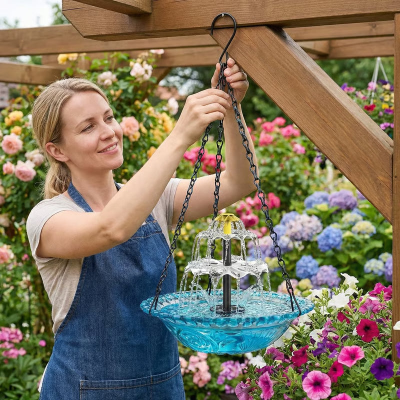 🔥💐 Der Frühjahrs-Bestseller ist zurück – der hängende Vogel-Badebrunnen im Wasserfall-Design, jetzt für nur 💶34,99! ⚡ Über 50.000 verkaufte Exemplare in ganz Europa – sogar die Vögel stehen Schlange, um sich zu baden! 🐦💧
