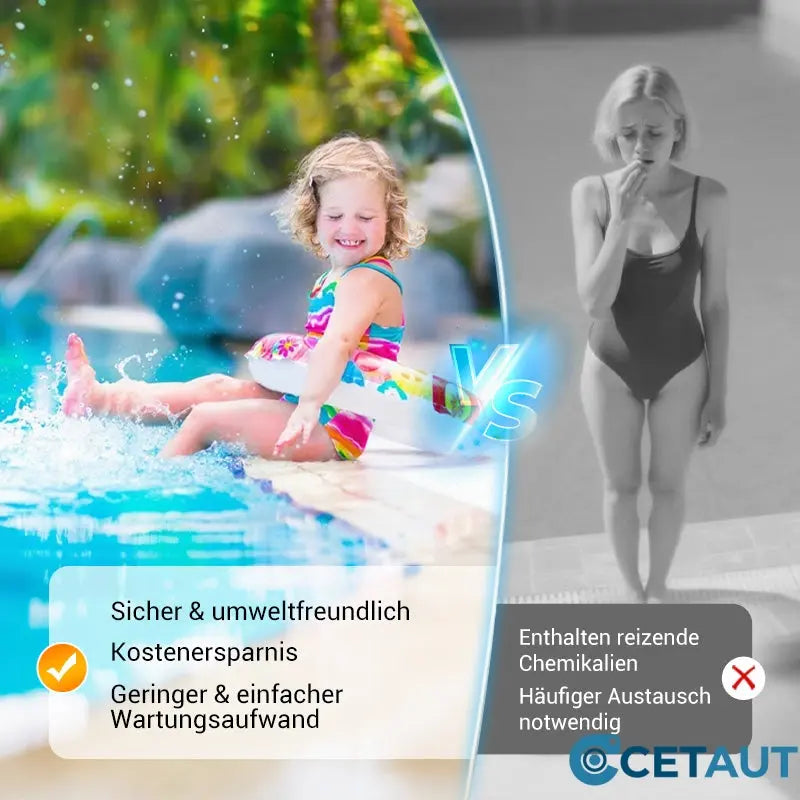 🌞Kristallklarer Pool – ohne Chemie, mit Solarenergie! SOLARBETRIEBENER SCHWIMMENDER POOL-IONISATOR