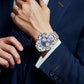 🔎【Präzisionshandwerk】⌚TINAIBIN Zwölf Sternzeichen & Sternenhimmel Diamant Automatikuhr Skelett Herrenuhr