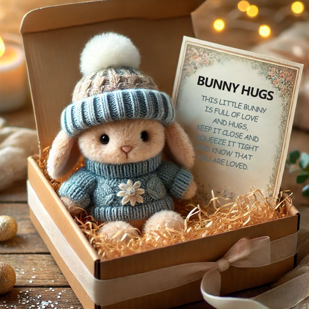 🎉Sonderangebot🐇Handgefertigter Mini-Hasen-Kuscheltier – süßes Ostergeschenk🎁