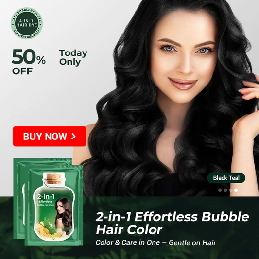 🎅Weihnachts-Sonderangebot: 50 % Rabatt🎁2-in-1 Mühelose Bubble-Haarfarbe