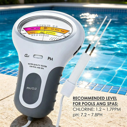 🔬💧 pH- und Chlormessgerät für Schwimmbäder – 50 % Rabatt! Präzise Messung von pH-Wert und Chlorgehalt in Ihrem Schwimmbad – einfach, schnell und zuverlässig. 🔥🏊