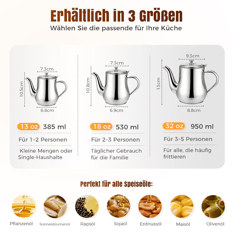 🔥Begrenzte Stückzahl verfügbar 57% Rabatt🔥Solange der Vorrat reicht 57 % Rabatt!🎉Edelstahl-Ölfiltertopf