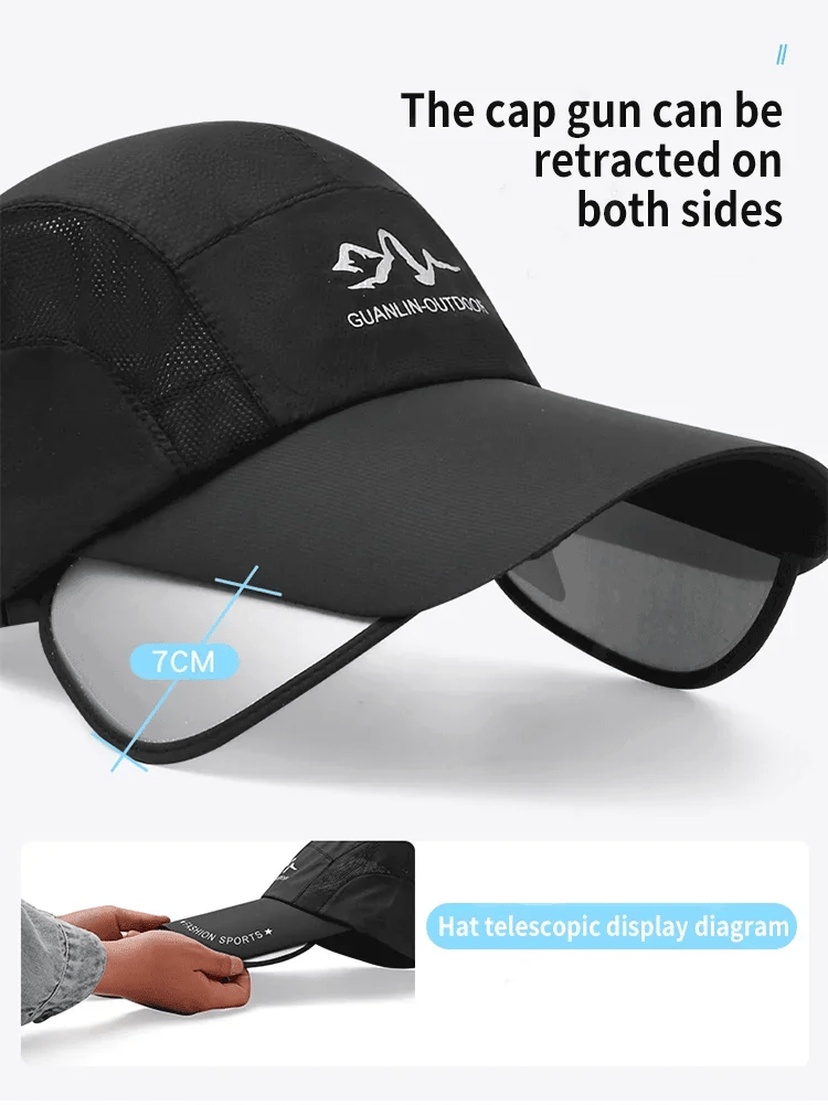 🥳2026 HOT SALE🥳 Sonnenhut mit verstellbarem Schirm für Outdoor-Aktivitäten, Angeln, Reiten und Klettern